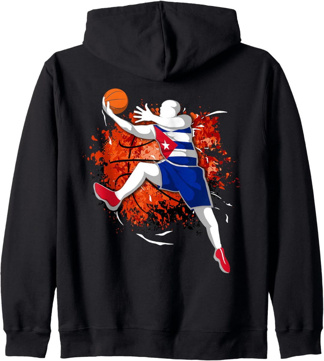 Kuba Basketball Mannschaft Kubanische Nationalflagge Sport Kapuzenjacke