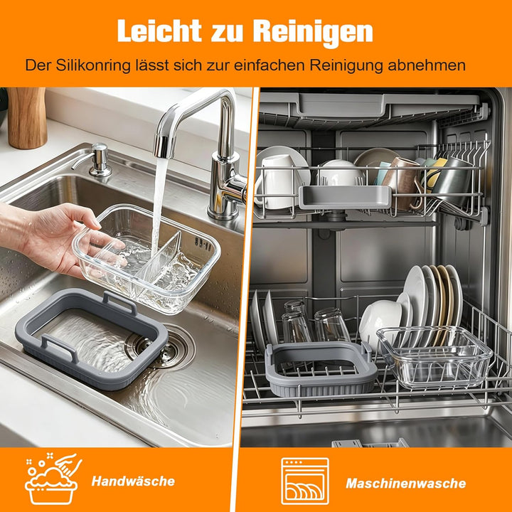 ERWEY Auflaufform Airfryer 2 Stück für Ninja AF400EU/AF500EU/SL400EU/COSORI Heissluftfritteuse 2 Kam