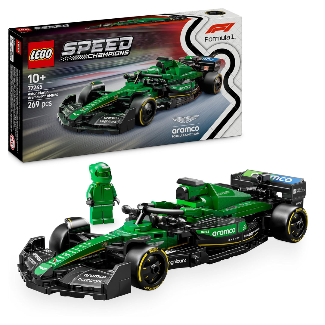 LEGO Speed Champions Aston Martin Aramco F1 AMR24 Rennauto - Spielzeug mit Formel 1 Minifigur zum Sa