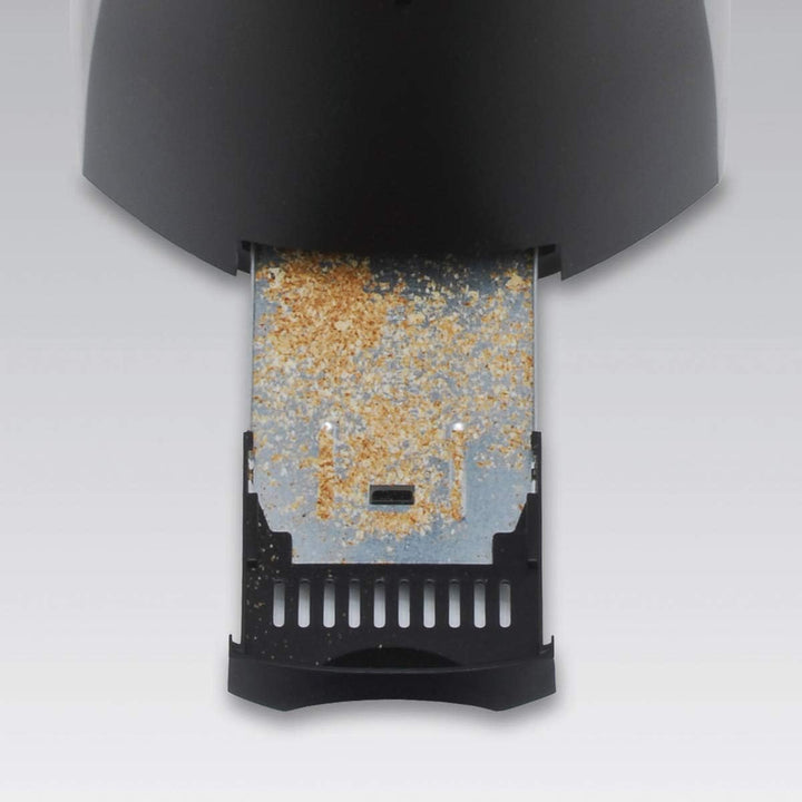 Cloer 3310 Cool-Wall-Toaster, 825 W, für 2 Toastscheiben, integrierter Brötchenaufsatz, Krümelschubl