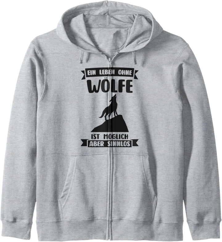 Wolf Waldtier Tier Kapuzenjacke