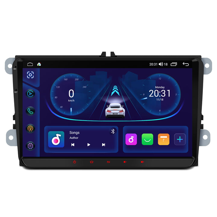 XTRONS Android Autoradio für VW T5 Golf 5, 9-Zoll Touchscreen-Autoradio mit Navi, Unterstützt GPS-Na