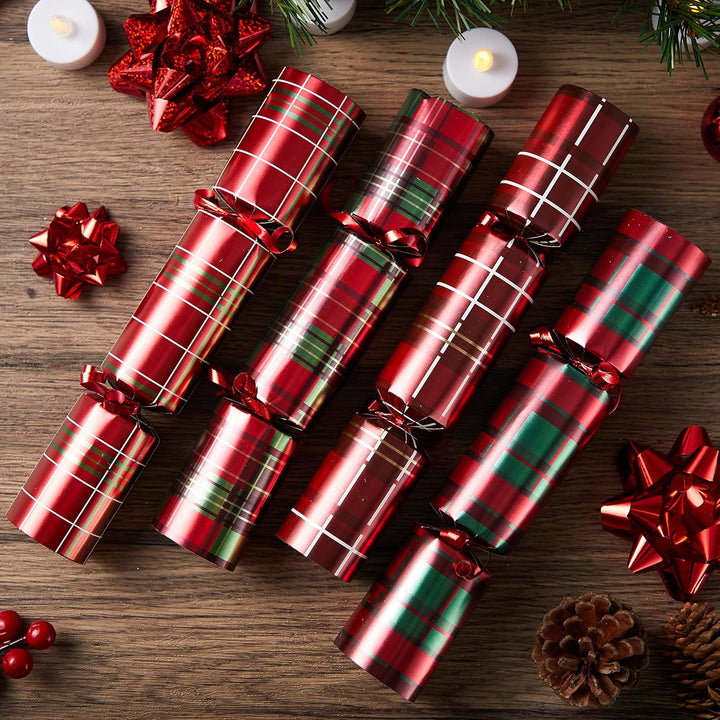 JOYIN 8 Stück 25,4 cm Knallbonbons für Weihnachten Witz und kleinem Geschenk innen, saisonales Feier