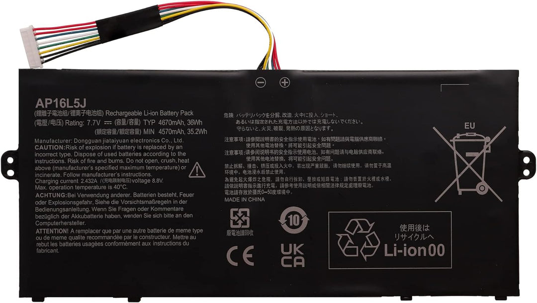Swark Akku AP16L5J Kompatibel mit Acer Aspire Swift 5 SF514-52T Spin 1 SP111-32N 2ICP4/91/91