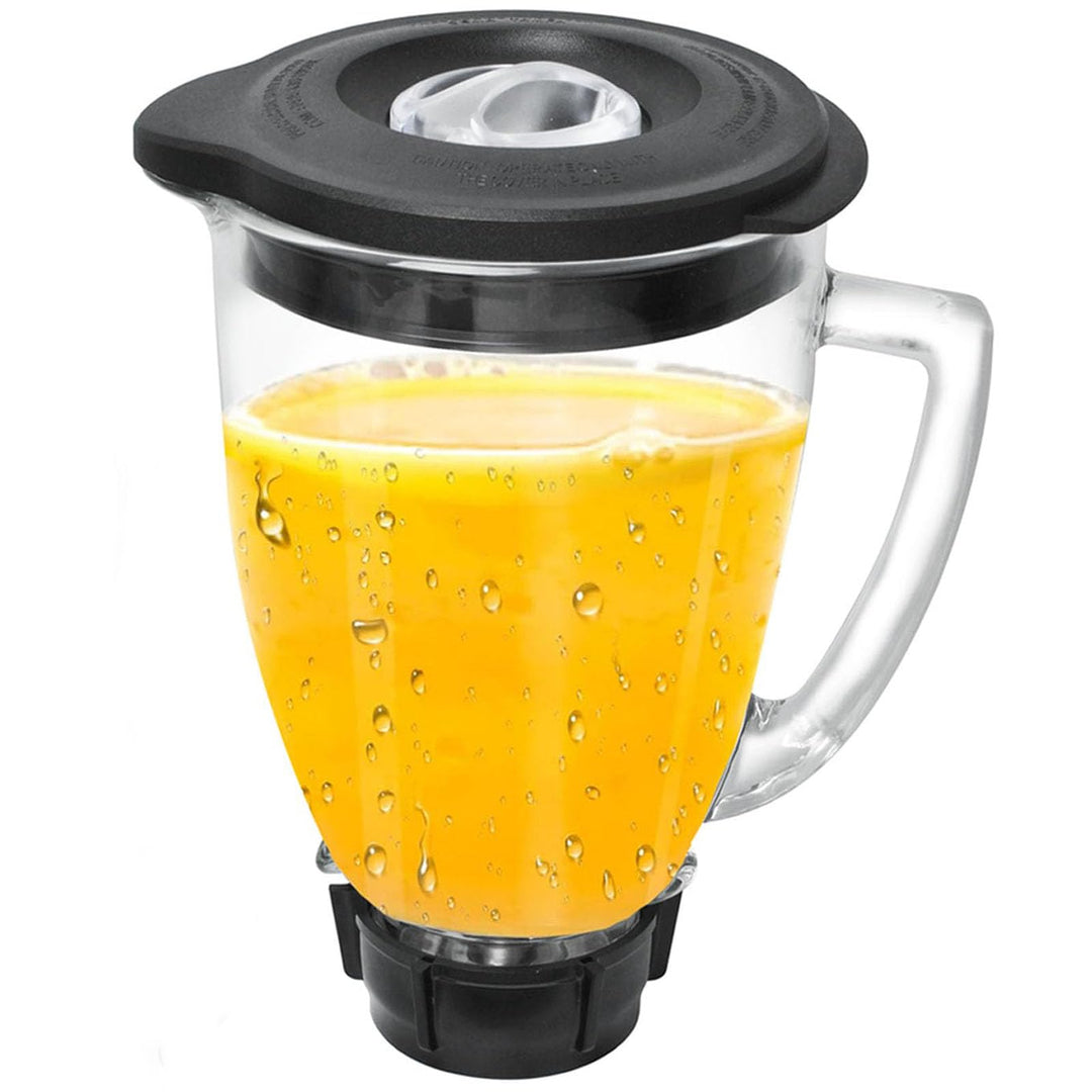 Ersatz Kompatibel mit Oster und Osterizer Standmixer, Runder Glaskrug 6 Tassen 1,5L mit Deckel Kompa