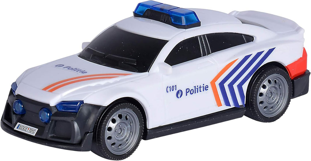 Dickie Toys 203712015014 - SOS Team Set Belgien, Spielzeugauto mit Freilauf, Polizeiauto, Krankenwag