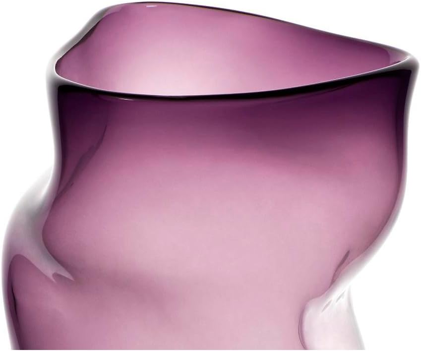 Blumenvase, Bodenvase, Glas Vase Andromeda, violett, 38 cm, moderner Style (Art Glass Powered by Cri