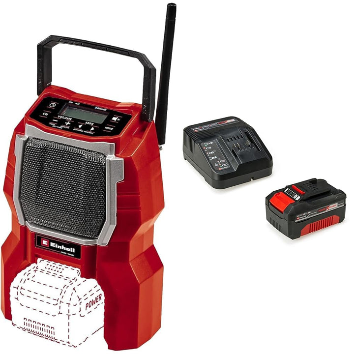 Einhell Akku-Radio TC-RA 18 Li BT Power X-Change (18 V, 10 W Lautsprecher, Bluetooth, automatische S