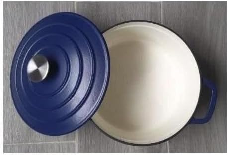 GSW Gusseisen-Kochtopf 'Blue Magic', ø 24 cm, Fassungsvermögen 3,8 Liter Blau