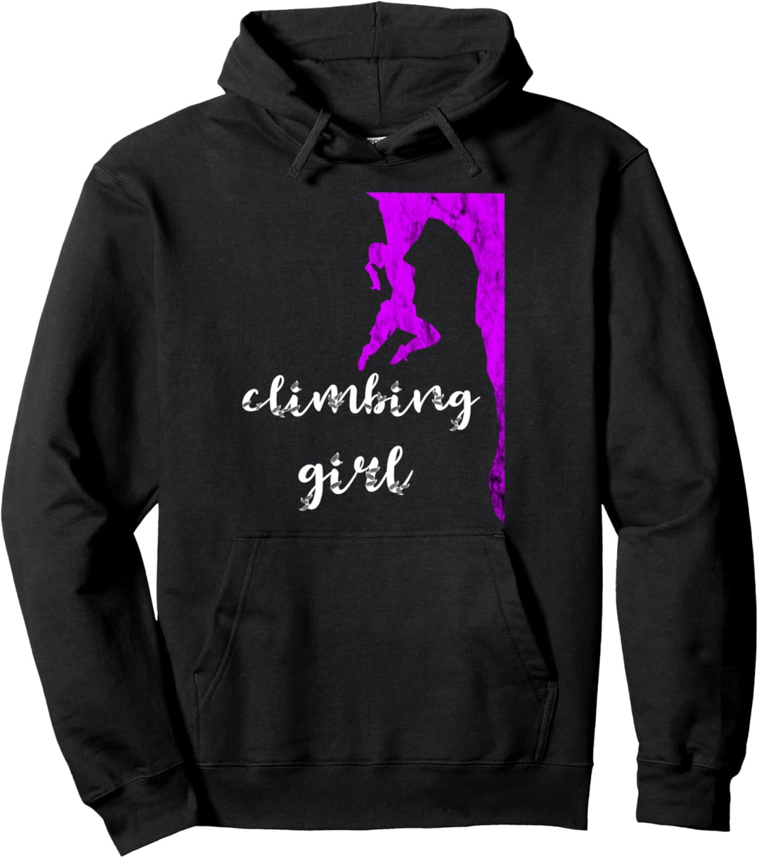 Klettern Mädchen Bouldern Bergsteiger Boulder Pullover Hoodie