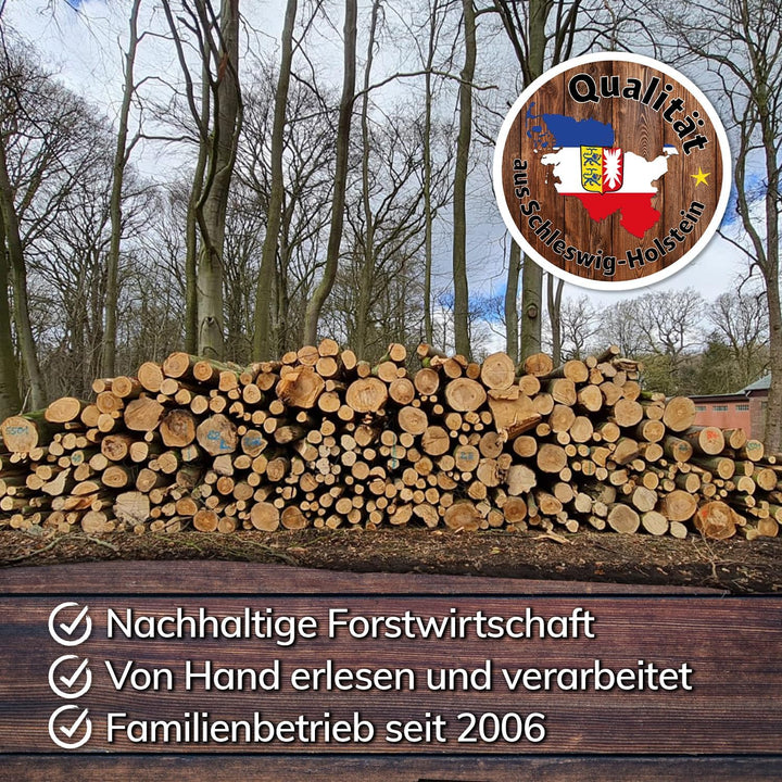 Landree® Starter Set Räucherschnitzel Kirsche, Apfel, Akazie, Buche, 4X 2 Liter für Smoker und Grill