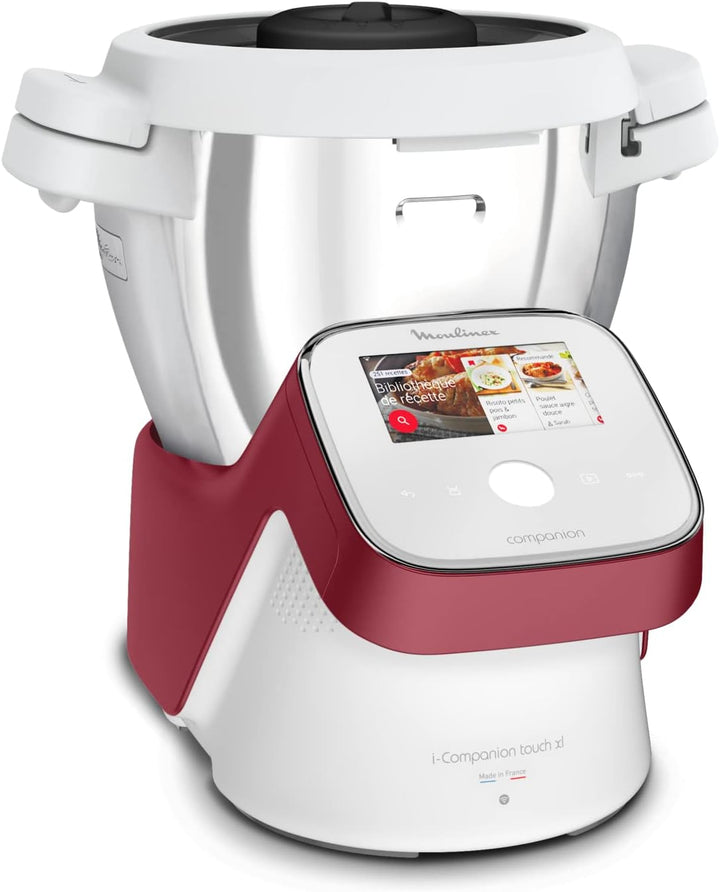Moulinex HF9345 I-Companion Touch XL Küchenmaschine, 1550 W, 3L, 30 bis 150 °C, 14 Automatikprogramm