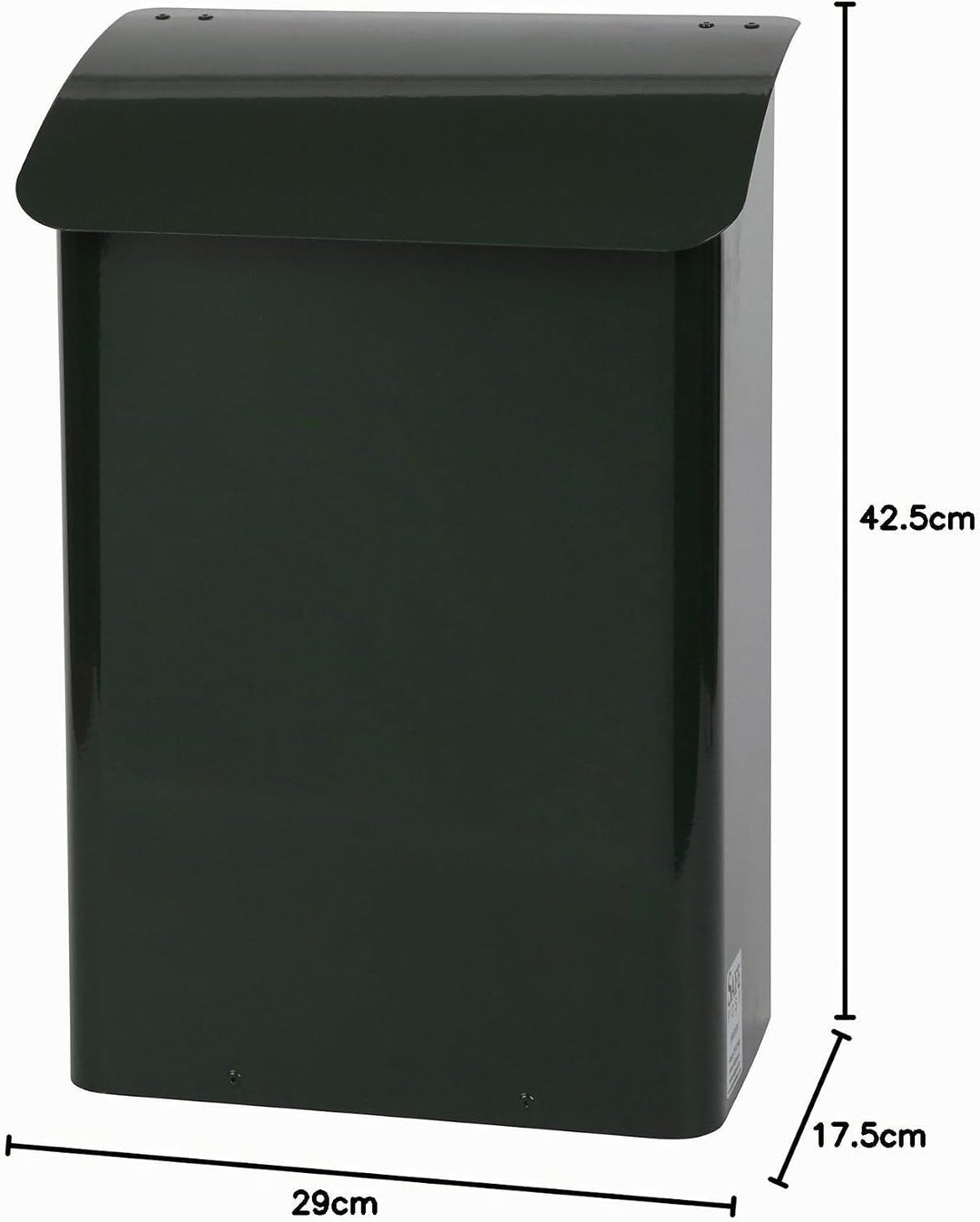Wand-Briefkasten Safepost 14 grün (RAL 6009) racinggreen Sicherheits-Briefkasten mit doppeltem Fach