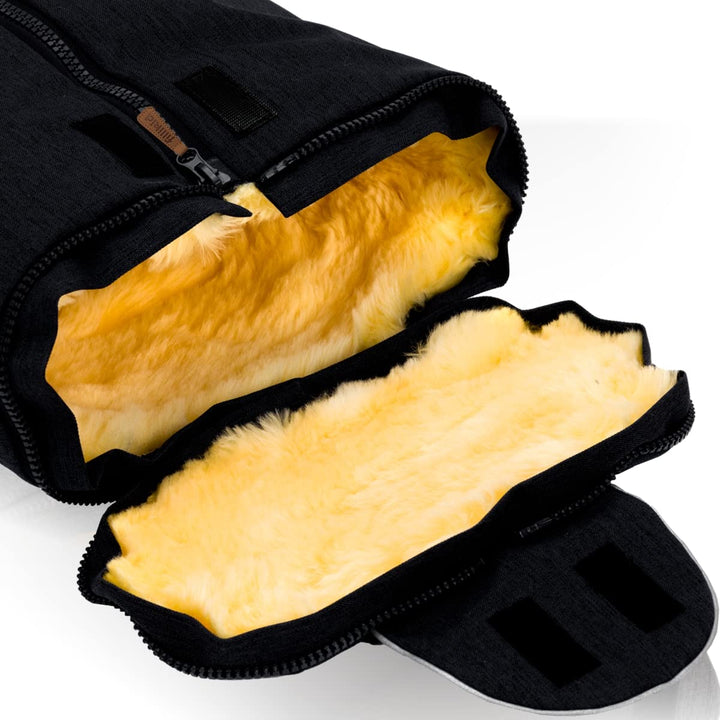 Merino Lammfell Fusssack Winterfusssack universal für Babyschale Autositz Gr. 0 Kinderwagen Baby (Sc