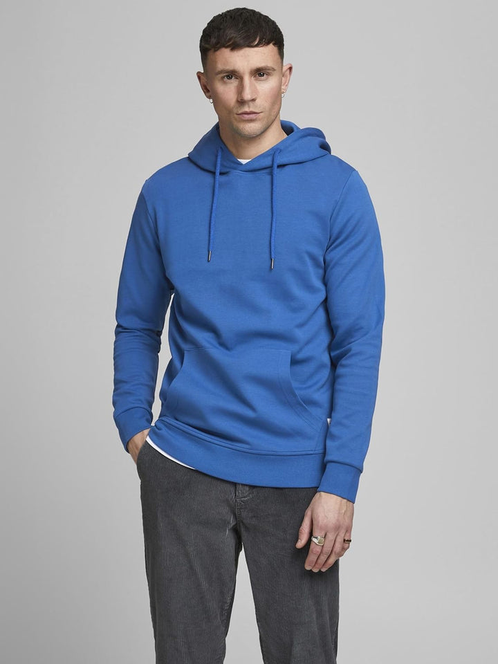 JACK & JONES Male Kapuzenpullover Einfarbig Kapuzenpullover XS Classic Blue/Fit:reg, XS Classic Blue