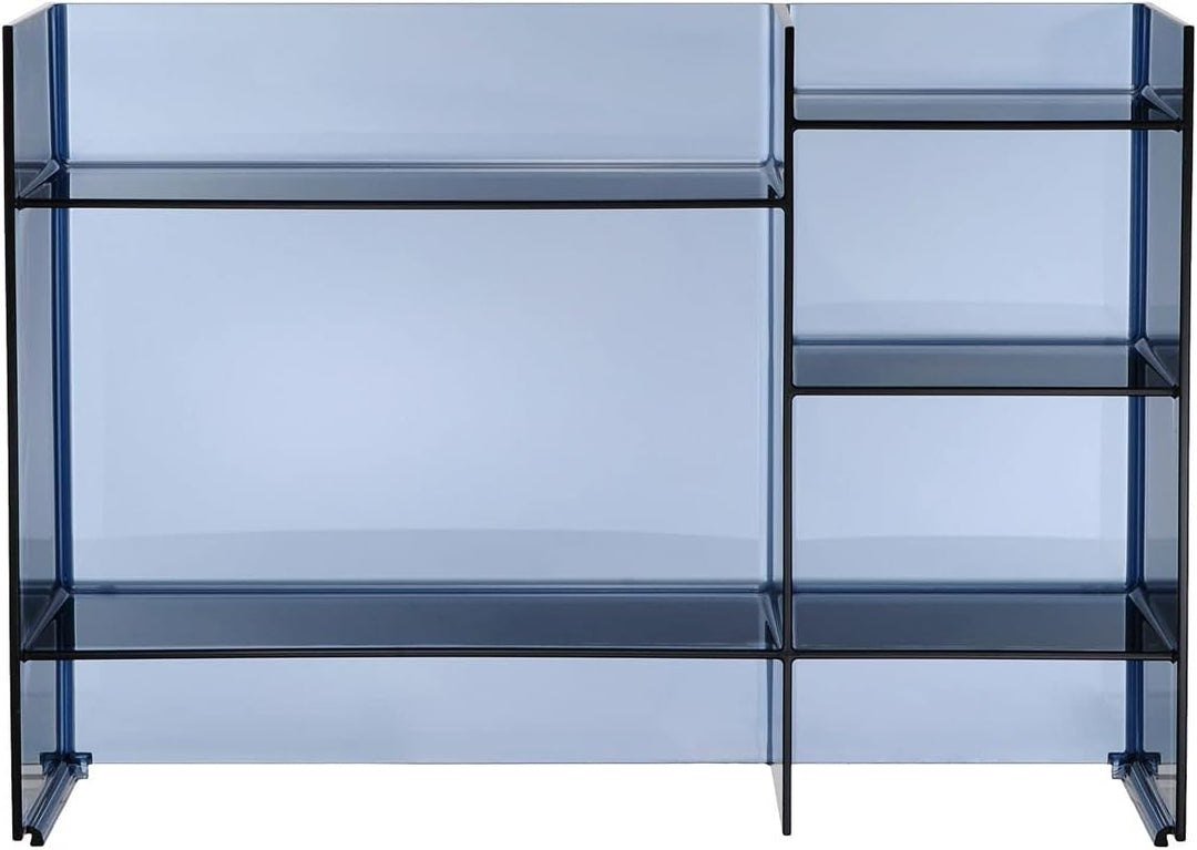 Kartell Sound-Rack, Bambus, blau, 26 x 53 x 75 cm Blu Tramonto, Blu Tramonto