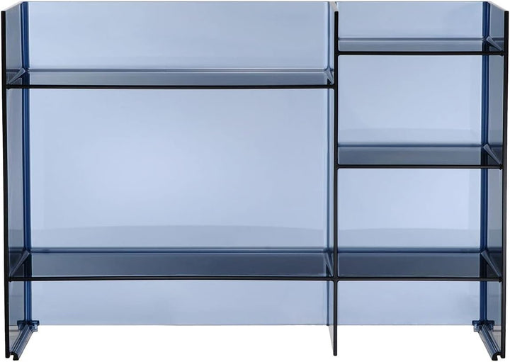 Kartell Sound-Rack, Bambus, blau, 26 x 53 x 75 cm Blu Tramonto, Blu Tramonto