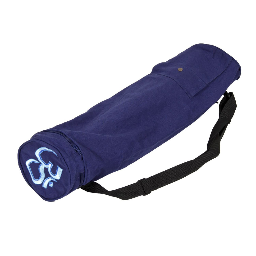 Yogabox Yogatasche OM Baumwolle 60 Dunkelblau, Dunkelblau