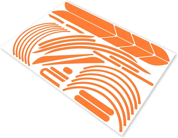m2medien Aufkleber-Set (30-teilig) Sticker-Set auf 35x24cm Bogen geeignet für Xiaomi Mi Scooter 1S P