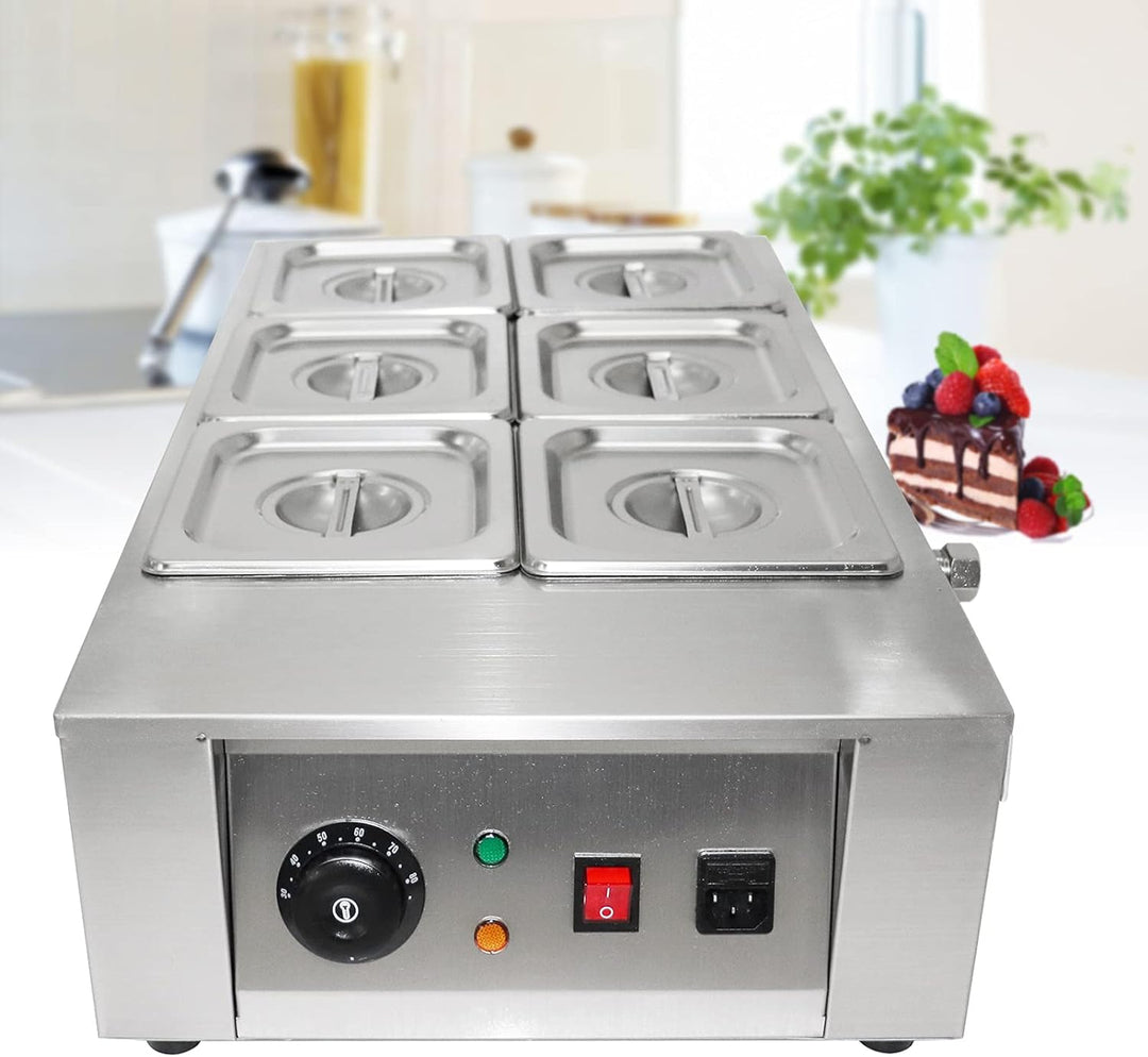 6 Schmelztiegel Edelstahl Schokoladen Schmelzmaschine Chocolate Melter Schokolade SchmelzgeräT Schok