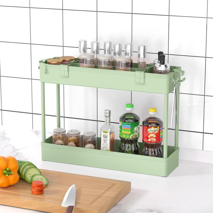 SPACELEAD Schlanker Regalwagen, 3 Etagen, Badezimmer-Organizer, rollbarer Allzweckwagen, Mobile Rega