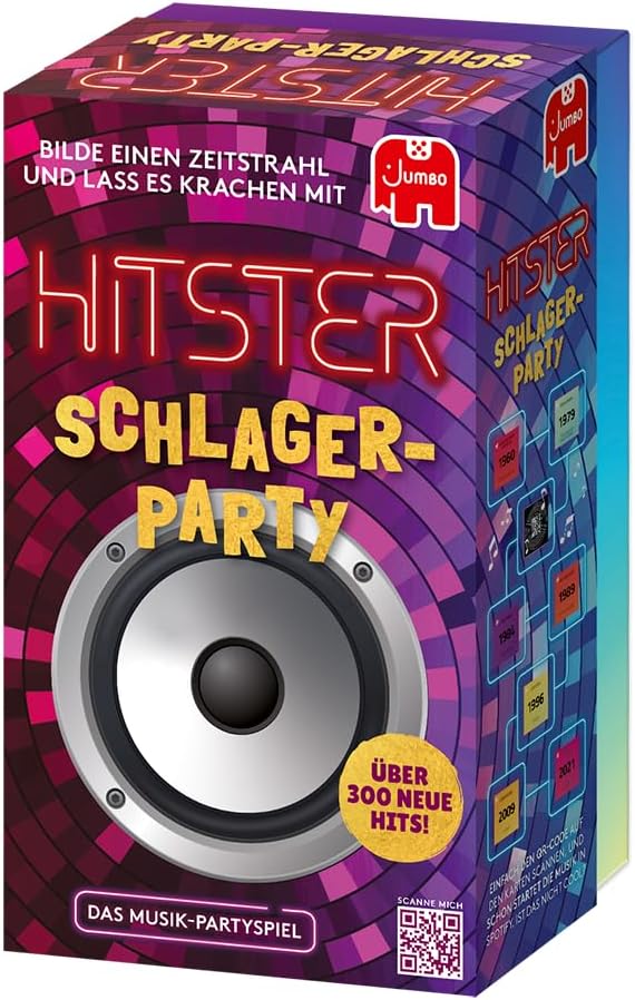 Jumbo Spiele Hitster Schlagerparty, Ein Party- und Kartenspiel für Erwachsene und Familien - 2 bis 1