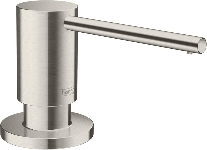 hansgrohe Spülmittel-/ Lotionspender Küchenzubehör (Accessoire, rund) Edelstahl Finish benötigtes Zu