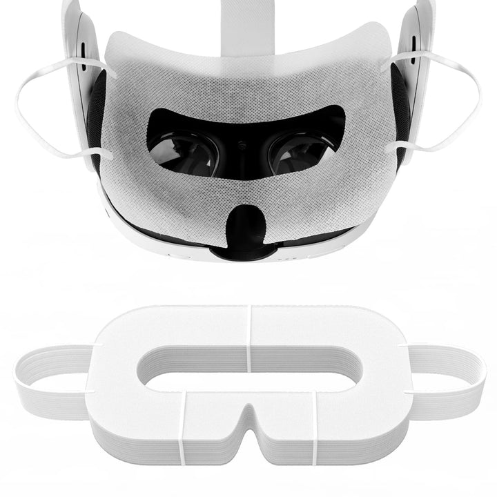 Geekria 100Pcs VR Mask Disposable Face Cover, Disposable Protector for Oculus Quest VR, Prevent Eyes