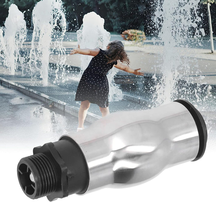 G1 Aussengewinde Brunnen Schaumige Düse Edelstahl Brunnen Düse Spray Teich Sprinkler für Gartenteich