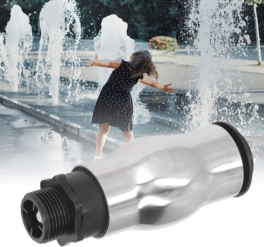 G1 Aussengewinde Brunnen Schaumige Düse Edelstahl Brunnen Düse Spray Teich Sprinkler für Gartenteich