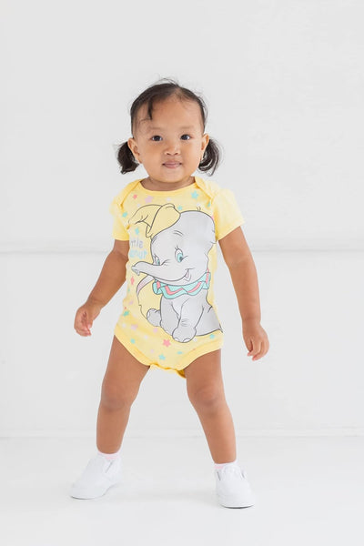 Disney Baby Girls 5 Pack Bodysuits 101 Dalmations Dumbo Bambi Aristocats 3-6 Months