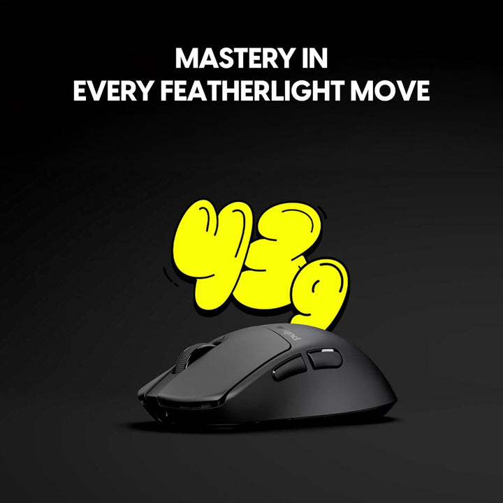 Pulsar Gaming Gears X3 Crazylight Kabellose Gaming-Maus, Ultraleicht, 43 g, Hybrid-ergonomisch, opti