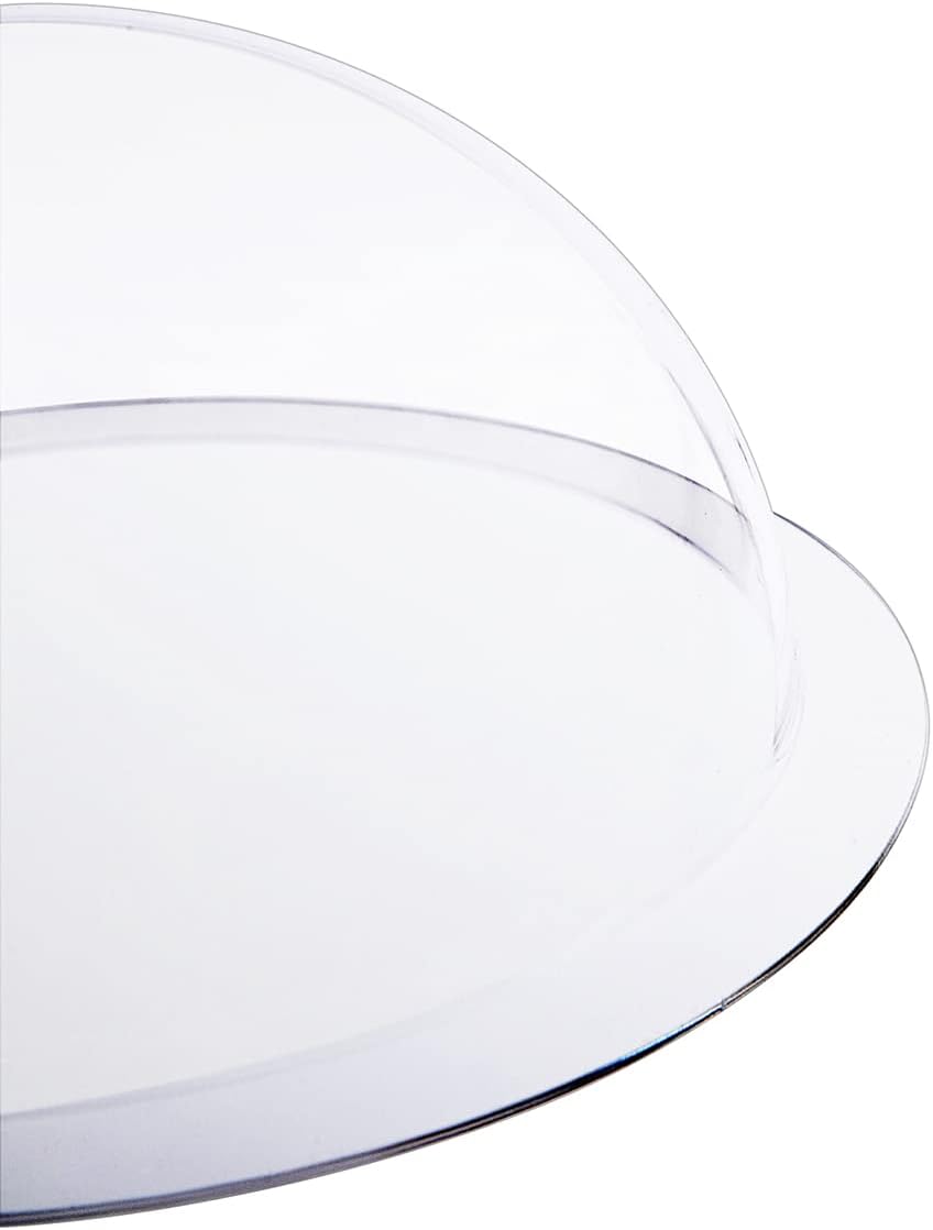 HMF 46720 Halbkugel aus Acryl mit Krempe, DIY Acrylhaube | Ø 20 cm | Transparent 200 mm, 200 mm