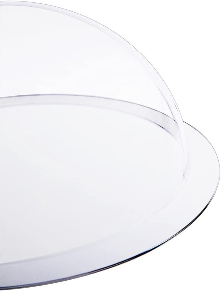 HMF 46720 Halbkugel aus Acryl mit Krempe, DIY Acrylhaube | Ø 20 cm | Transparent 200 mm, 200 mm