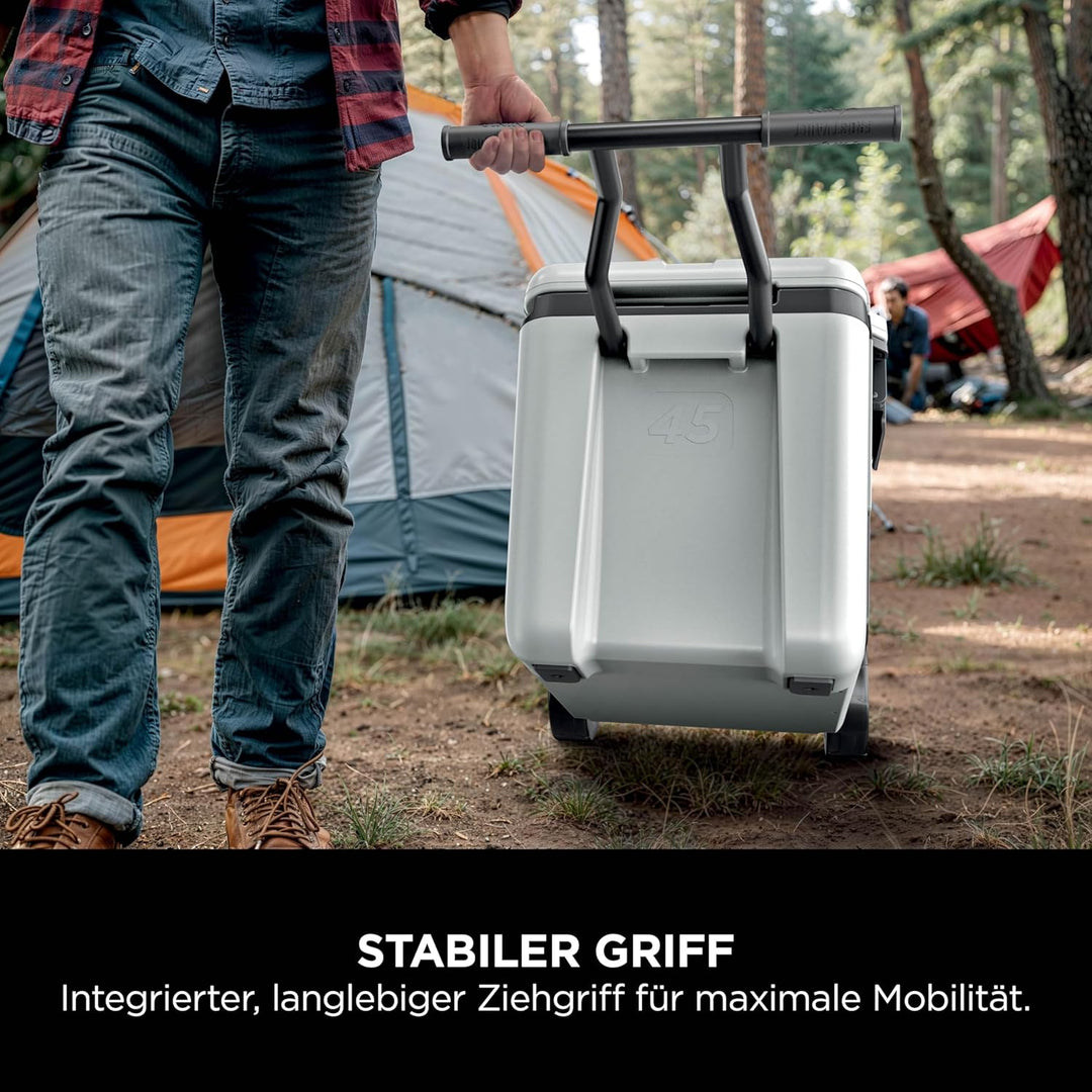 Ninja FrostVault Kühlbox mit Rollen und Isolierung, integrierter Dry Zone Schublade für Lagerung bei