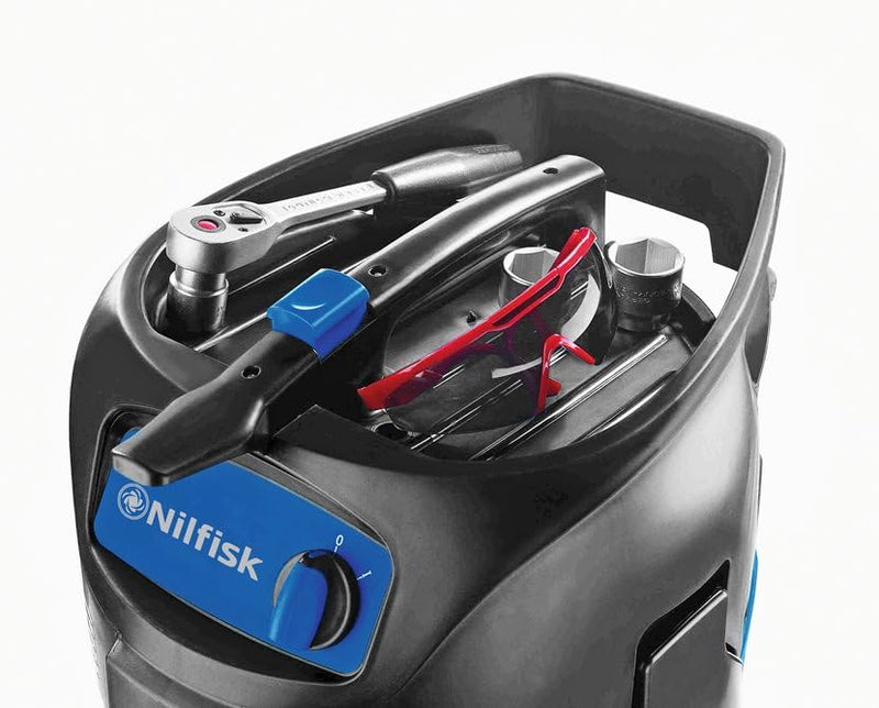 Nilfisk Nass-/Trockensauger ATTIX 30-01 (Industriesauger, kompaktes Format, Behälter 30 l, Kabelläng