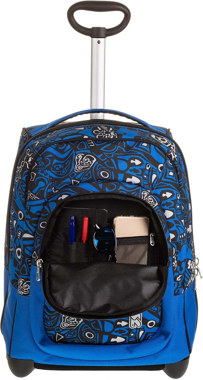 Seven TROLLEY, 2 in 1, Schulranzen mit Rollen, Rucksack mit Trolleyfunktion für Kinder, ab 1. Klasse