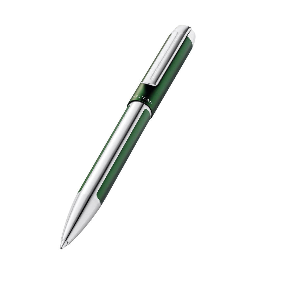 Pelikan 817431 Kugelschreiber Pura, Waldgrün, 1 Stück inklusive Grossraummine vom Typ Pelikan 337 Wa