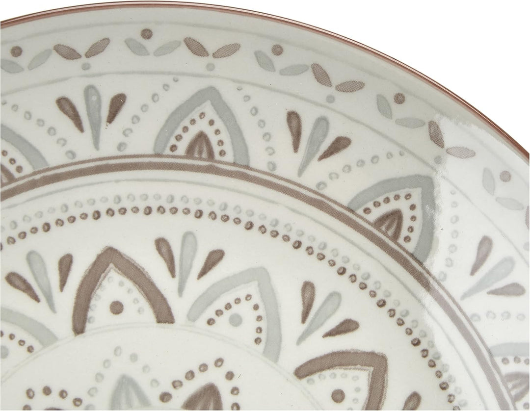 Ritzenhoff & Breker Teller-Set Valencia, 2-teilig, Durchmesser, Braun, 21.5 cm Teller Dekor, Teller