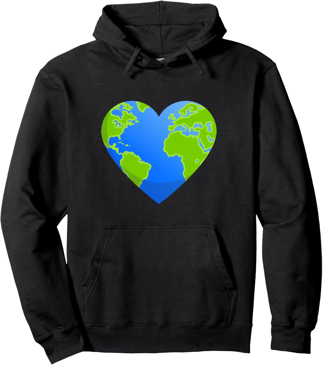 I Love Planet Klimawandel Earth Day 2021 Pullover Hoodie