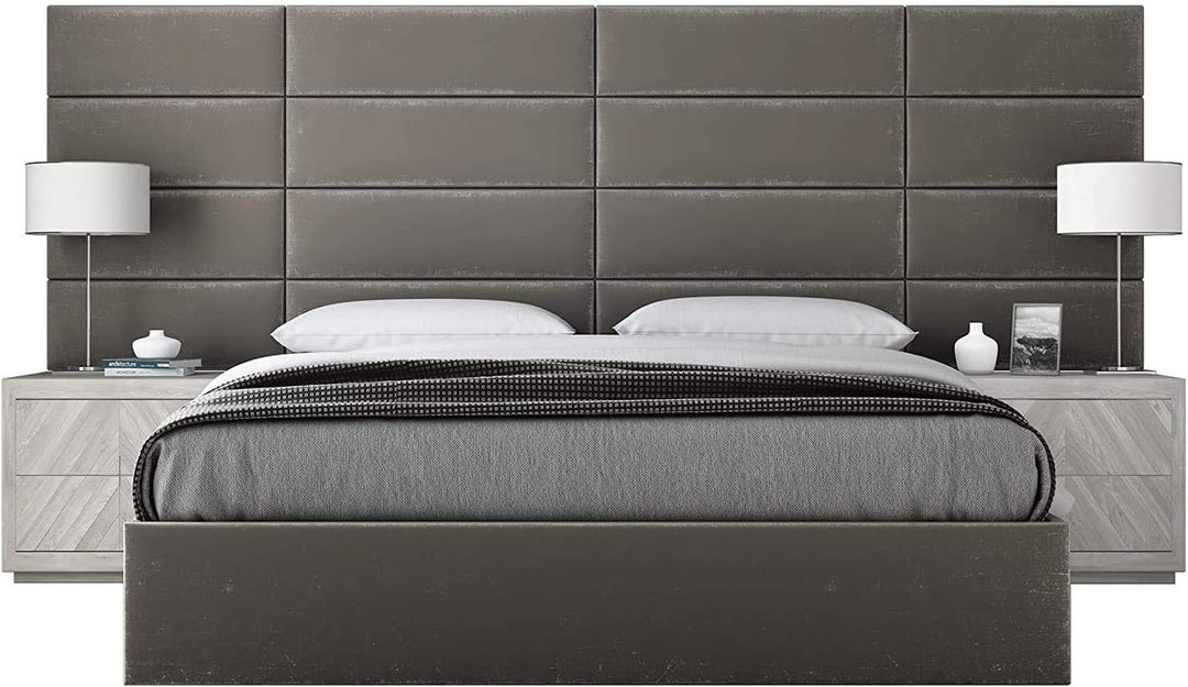 VANT Gepolsterte Kopfteile - Accent Wall Panels - 4er Pack - Einfach Passen - König und Zwilling Bet