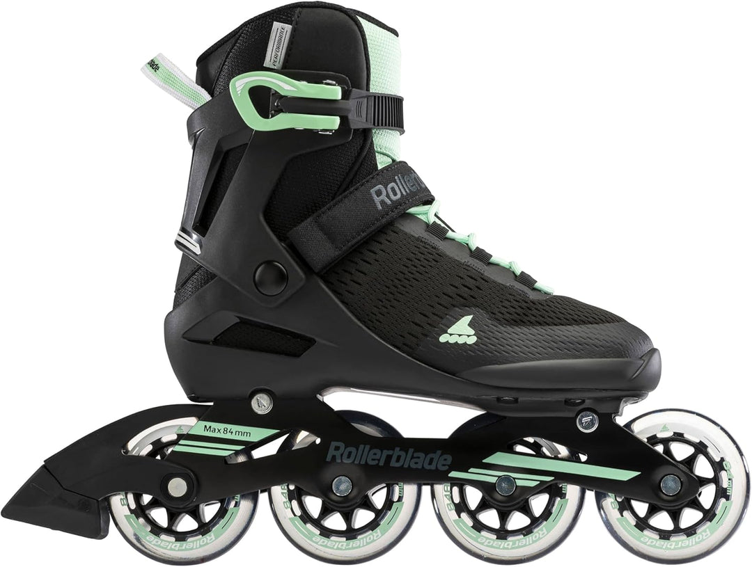 Rollerblade Spark 84 W, Inlineskates für Damen EU: 39 (UK: 6 / US: 8) Schwarz/Mint, EU: 39 (UK: 6 /