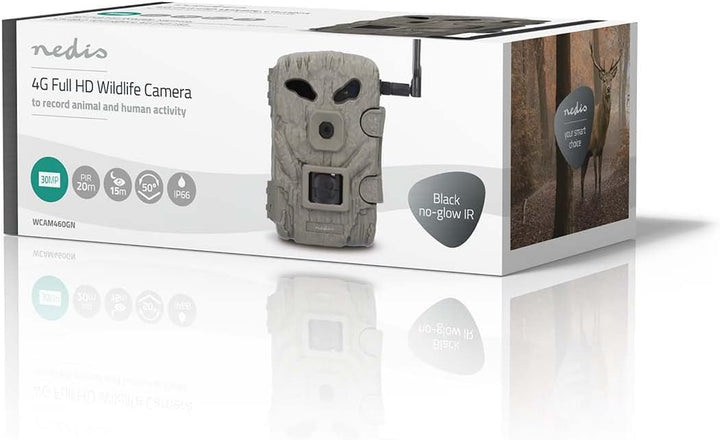 Nedis Wildlife Kamera - 1080p@30fps - 30.0 MPixel - 2 MPixel CMOS - IP66 - Nachtsicht - Blickwinkel: