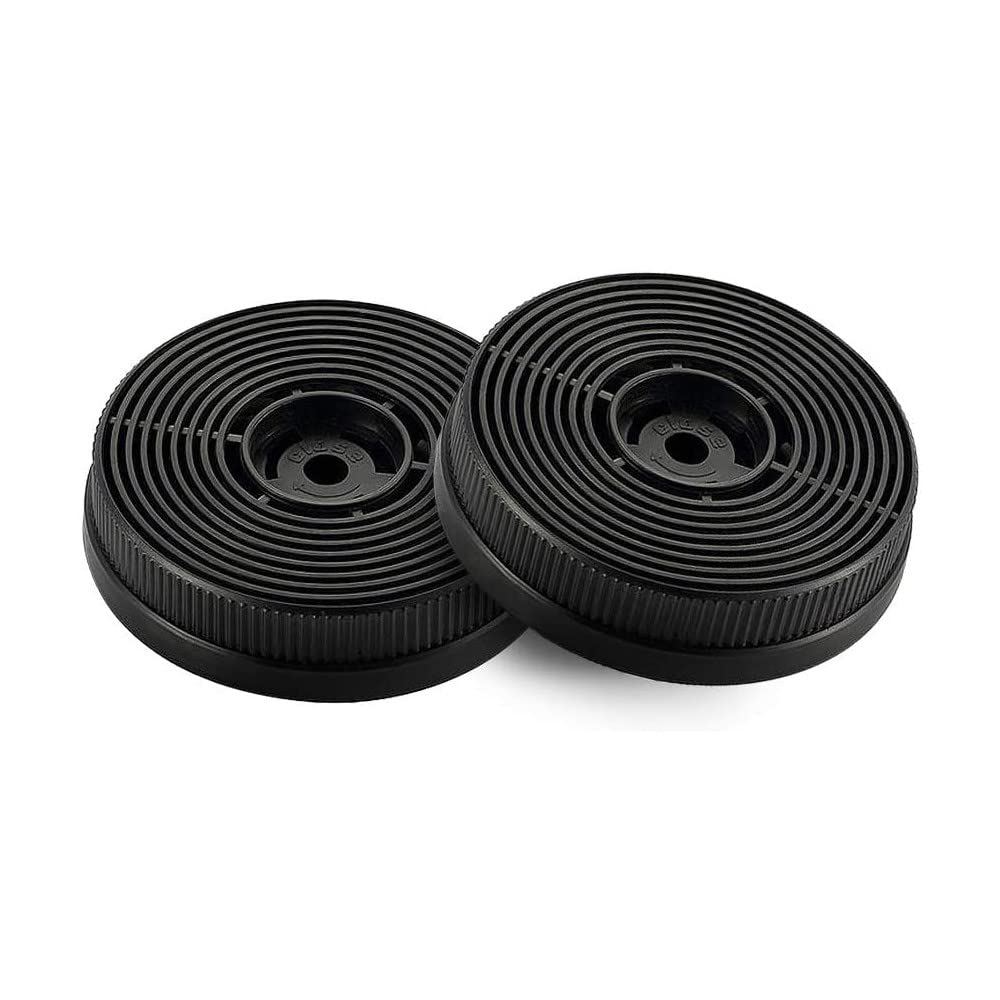 Klarstein Aktivkohlefilter für Dunstabzugshauben Ersatzteil 2 Filter Umluftbetrieb Ø 10,5 cm 2 Stück