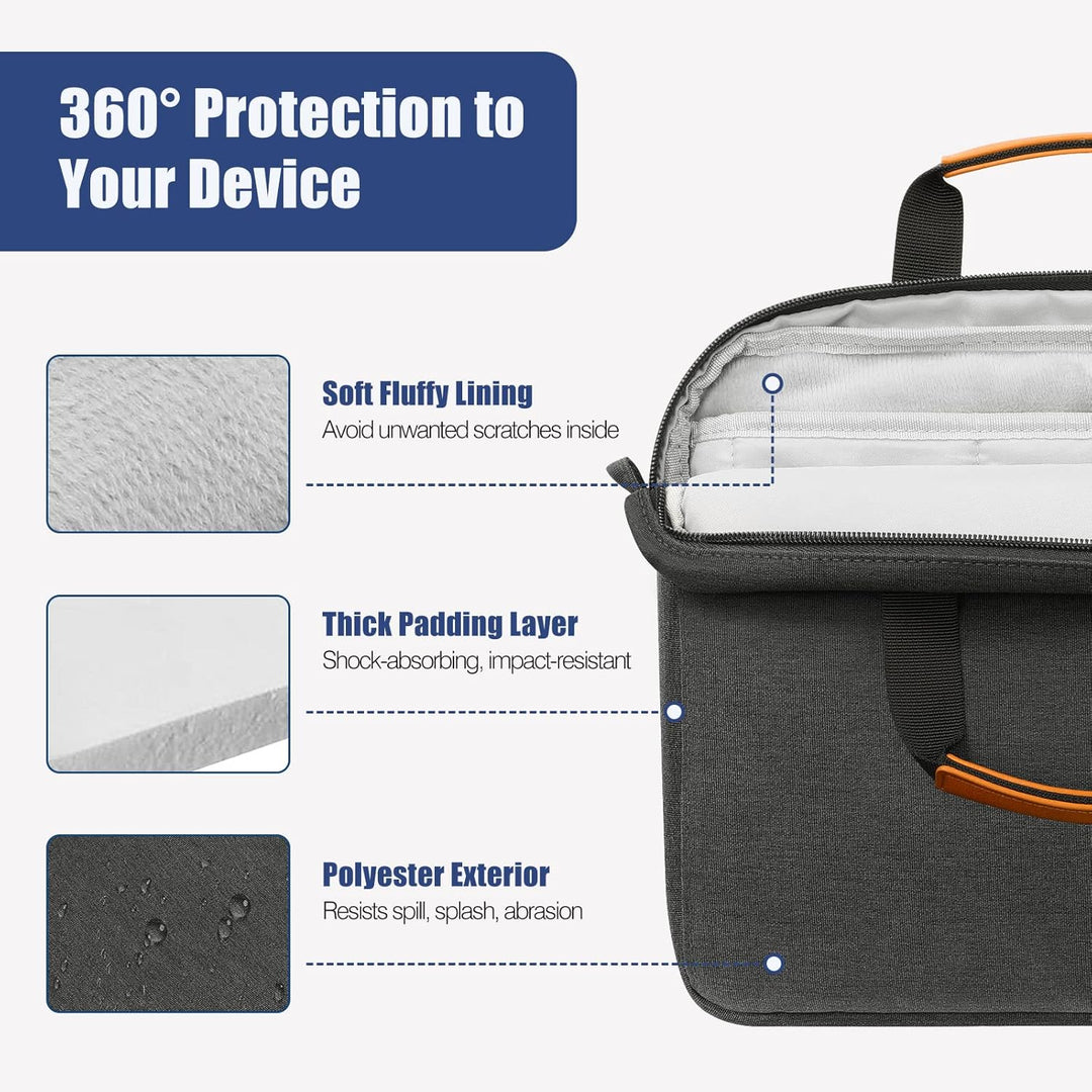 MoKo 12.9 inch Tablet Tasche Hülle, Tragetasche Umhängetasche aus Polyester, Schutztasche mit Schult