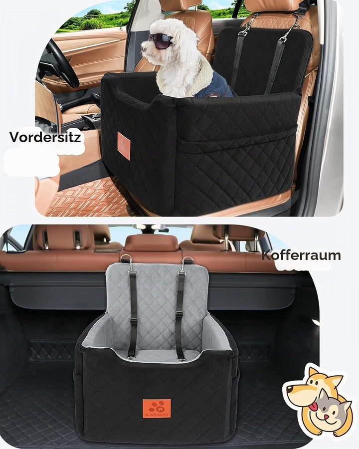 Autositz Hunde für kleine/mittlere Hunde unter 15 Kgs,Hunde Autositz,Abnehmbarer und waschbarer Haus