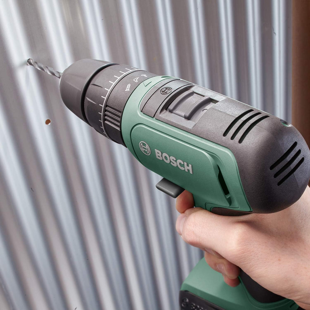 Bosch Akku Schlagbohrschrauber UniversalImpact 18 (2 Akku, 18 Volt System, im Koffer) Set | 2 Akkus,