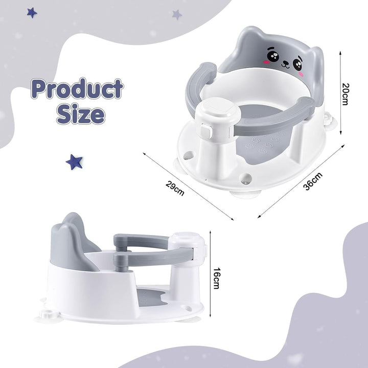 Badewannensitz Baby ab 6 Monate, Badesitz Baby Badewanne Sitz, Rutschfester badesitz baby mit 4 Saug
