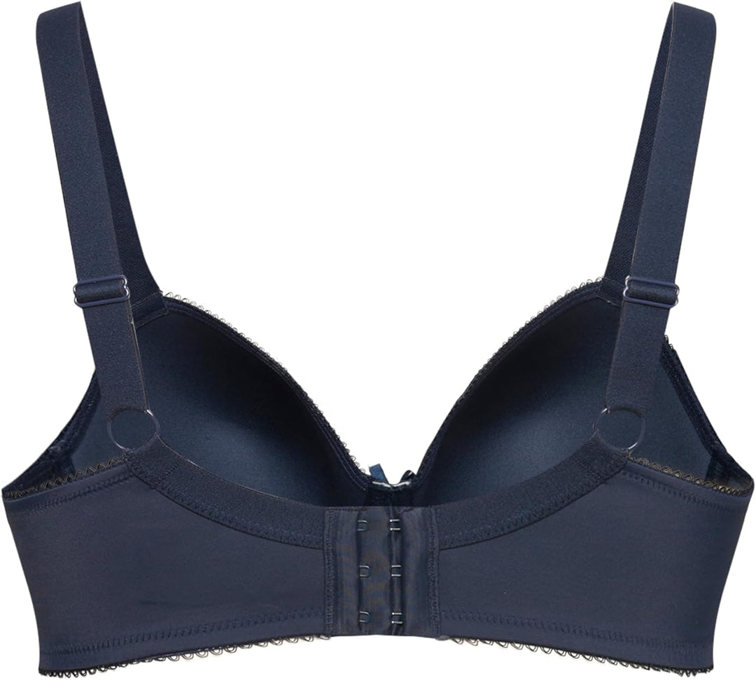 Ulla Popken Damen Bügel-BH, Softschale, Cup B-E 85B Nachtblau, 85B Nachtblau