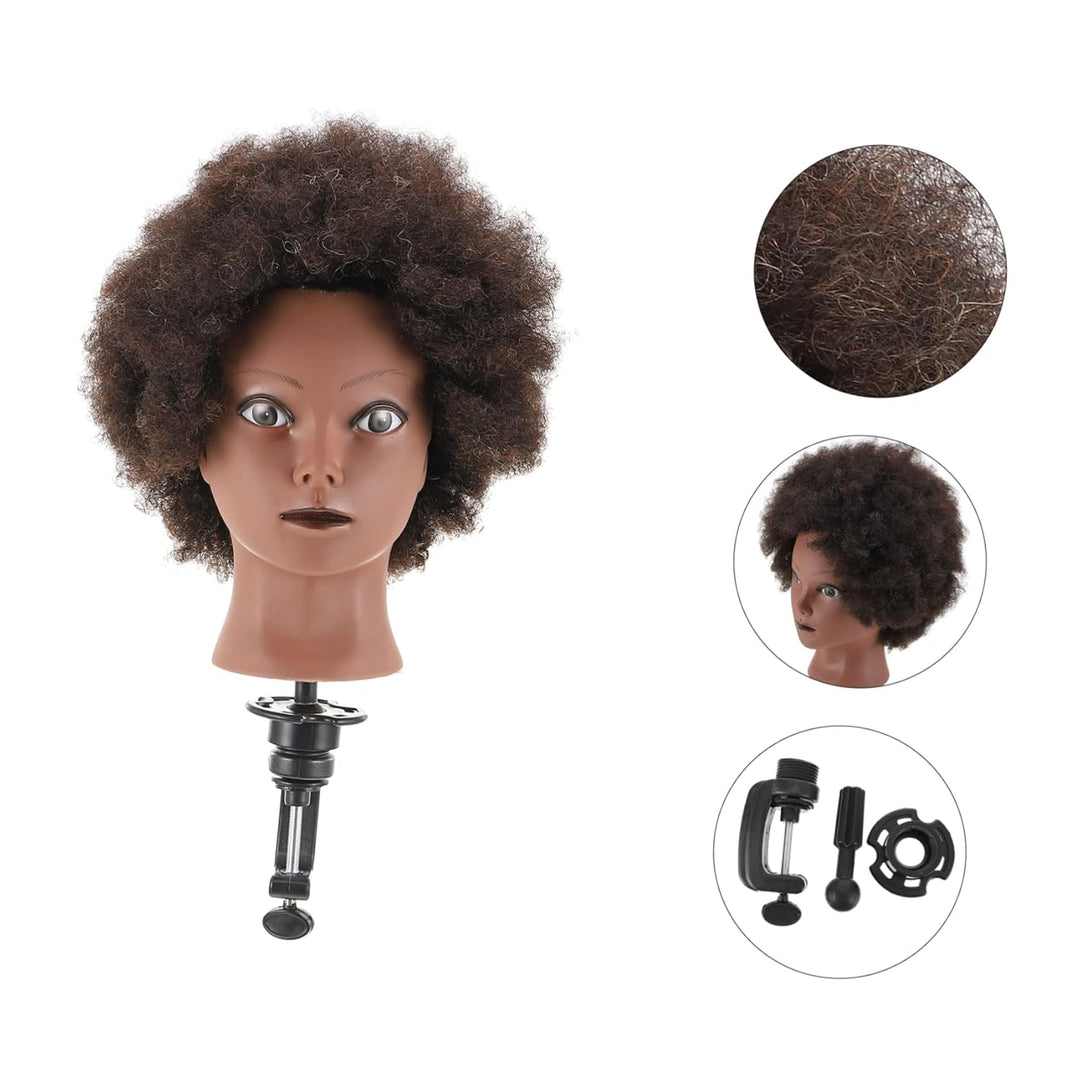 Ipetboom Kurze Haare Perücken 1Stk Kunstkopfmodell aus echtem Haar Kurze haar mannequin kopf Kosmeti